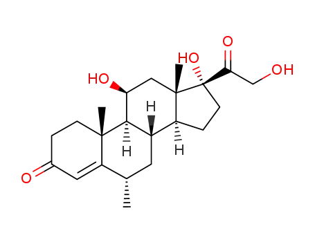 Pregn-4-ene-3,20-dione,11,17,21-trihydroxy-6-methyl-, (6a,11b)-