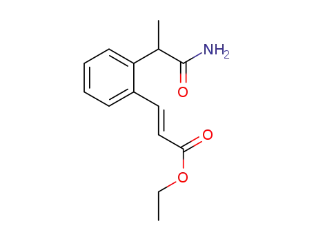 (E)-3-[2-(1-carbamoylethyl)phenyl]acrylic acid ethyl ester