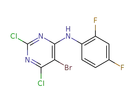5-bromo-2,6-dichloro-N-(2,4-difluorophenyl)pyrimidin-4-amine
