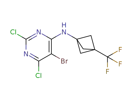 5-bromo-2,6-dichloro-N-(3-(trifluoromethyl)bicyclo[1.1.1]pentan-1-yl)pyrimidin-4-amine
