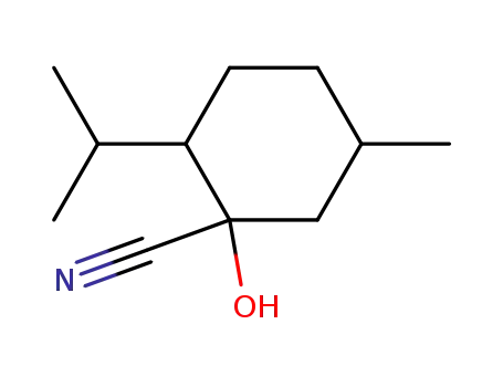 1-hydroxy-2-isopropyl-5-methyl-cyclohexanecarbonitrile