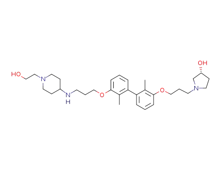(R)-1-(3-((3'-(3-((1-(2-hydroxyethyl)piperidin-4-yl)amino)propoxy)-2,2'-dimethyl-[1,1'-biphenyl]-3-yl)oxy)propyl)pyrrolidin-3-ol