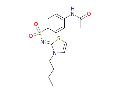N-acetyl-sulfanilic acid-(3-butyl-3H-thiazol-2-ylidenamide)