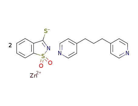 [Zn(1,1-dioxo-1,2-benzisothiazole-3-thiolato)2(4,4'-trimethylenedipyridine)]n
