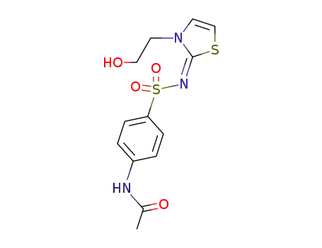 N-acetyl-sulfanilic acid-[3-(2-hydroxy-ethyl)-3H-thiazol-2-ylidenamide]