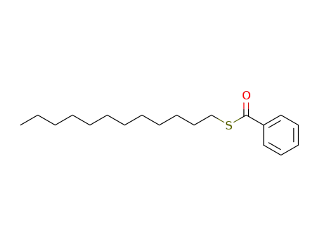 Molecular Structure of 86763-30-6 (Benzenecarbothioic acid, S-dodecyl ester)