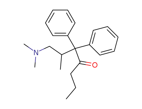 1-dimethylamino-2-methyl-3,3-diphenyl-heptan-4-one