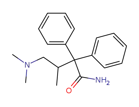 4-dimethylamino-3-methyl-2,2-diphenyl-butyric acid amide