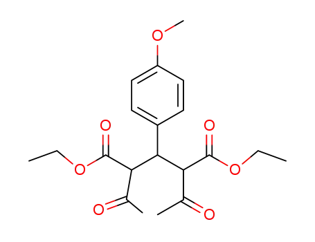 diethyl 2,4-diacetyl-3-(4-methoxyphenyl)pentanedioate cas  6630-90-6