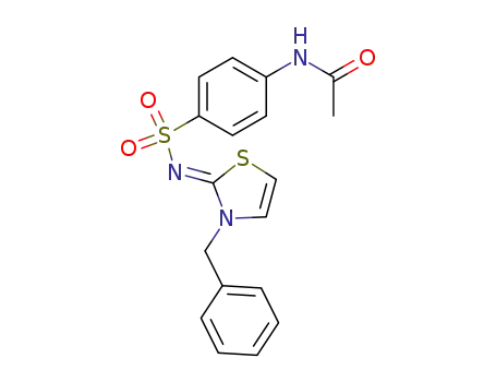 N-acetyl-sulfanilic acid-(3-benzyl-3H-thiazol-2-ylidenamide)