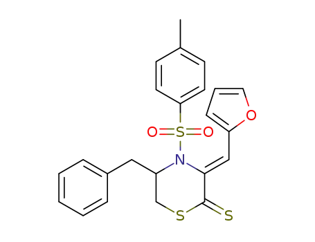 5-benzyl-3-(furan-2-ylmethylene)-4-tosylthiomorpholine-2-thione