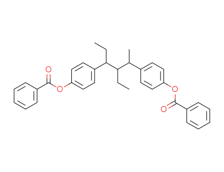 3-ethyl-2,4-bis-(4-benzoyloxy-phenyl)-hexane