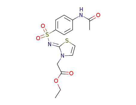 [2-(N-acetyl-sulfanilylimino)-thiazol-3-yl]-acetic acid ethyl ester
