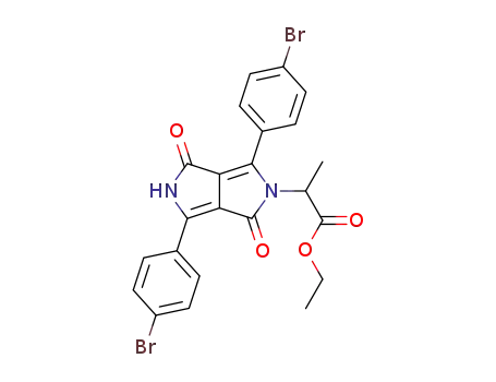 ethyl 2-(3,6-bis(4-bromophenyl)-1,4-dioxo-4,5-dihydropyrrolo[3,4-c]pyrrol-2(1H)-yl)propanoate