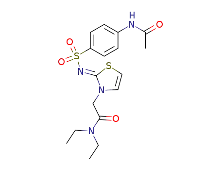 [2-(N-acetyl-sulfanilylimino)-thiazol-3-yl]-acetic acid diethylamide