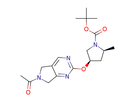tert-butyl (2S,4R)-4-((6-acetyl-6,7-dihydro-5H-pyrrolo[3,4-d]pyrimidin-2-yl)oxy)-2-methylpyrrolidine-1-carboxylate
