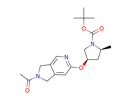 tert-butyl (2S,4R)-4-[(2-acetyl-1,3-dihydropyrrolo[3,4-c]pyridin-6-yl)oxy]-2-methyl-pyrrolidine-1-carboxylate