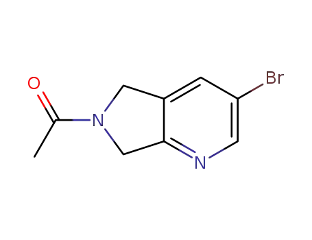 1-(3-bromo-5,7-dihydropyrrolo[3,4-b]pyridin-6-yl)ethanone