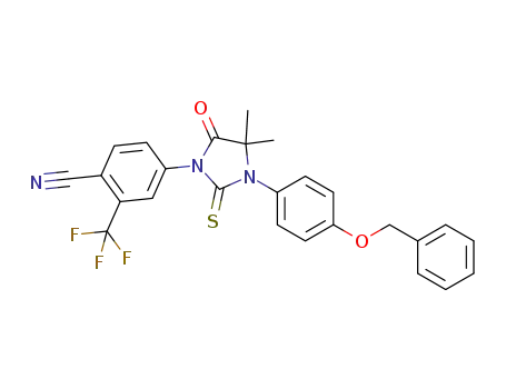 4-[3-(4-benzyloxyphenyl)-4,4-dimethyl-5-oxo-2-thioxo-imidazolidin-1-yl]-2-(trifluoromethyl)benzonitrile