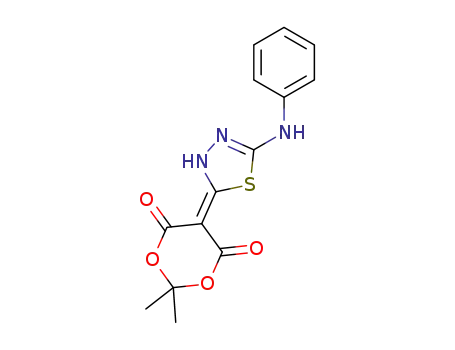2,2-dimethyl-5-(5-(phenylamino)-1,3,4-thiadiazol-2(3H)-ylidene)-1,3-dioxane-4,6-dione