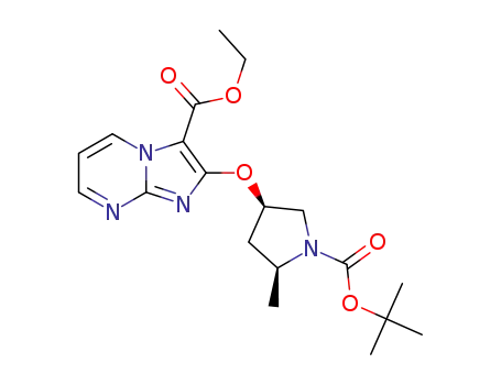ethyl 2-(((3R,5S)-1-(tert-butoxycarbonyl)-5-methylpyrrolidin-3-yl)oxy)imidazo[1,2-a]pyrimidine-3-carboxylate