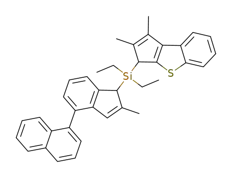 (1,2-dimethyl-3H-benzo[d]cyclopenta[b]thiophen-3-yl)diethyl(2-methyl-4-(naphthalen-1-yl)-1H-inden-1-yl)silane