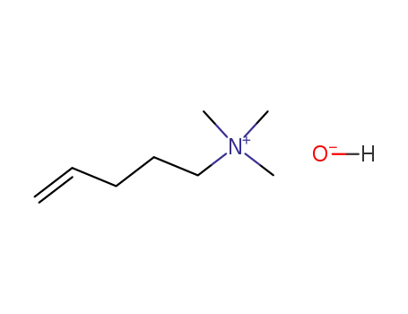 Molecular Structure of 95106-41-5 (4-Penten-1-aminium, N,N,N-trimethyl-, hydroxide)