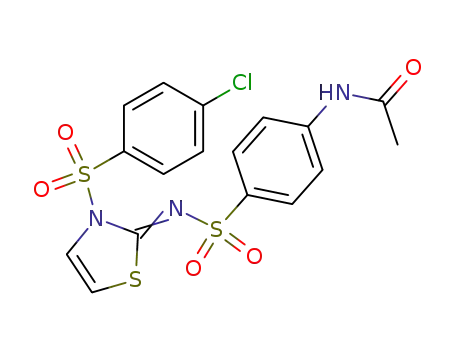 4-acetylamino-N-[3-(4-chloro-benzenesulfonyl)-3H-thiazol-2-ylidene]-benzenesulfonamide