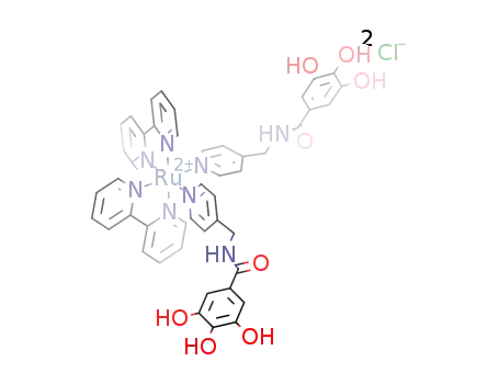 [RuII(2,2'-bipyridine)2(3,4,5-trihydroxy-N-(pyridin-4-ylmethyl)benzamide)2]Cl2