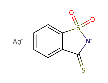 poly[(μ3-1,1-dioxo-1,2-benzoisothiazole-3-thiolato-κ(3)N:S(3):S(3))silver(I)]
