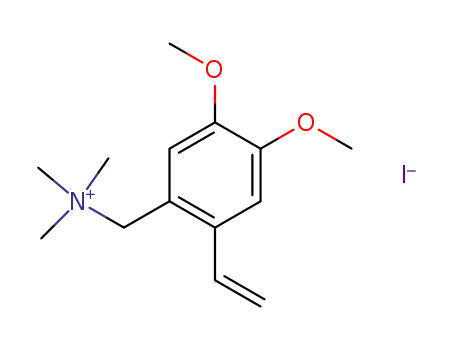 (4,5-dimethoxy-2-vinyl-benzyl)-trimethyl-ammonium; iodide