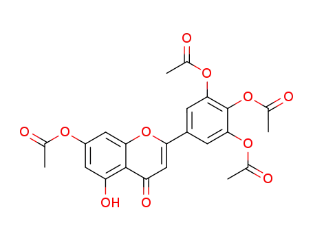 7-acetoxy-5-hydroxy-2-(3,4,5-triacetoxy-phenyl)-chromen-4-one