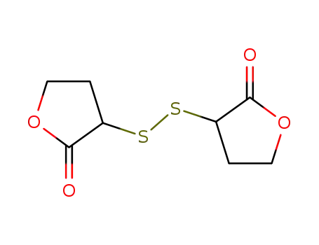Molecular Structure of 14091-96-4 (3,3'-Disulfanediylbis(tetrahydrofuran-2-one))