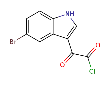 Molecular Structure of 63843-81-2 (5-BROMO-ALPHA-OXO-1H-INDOLE-3-ACETYL CHLORIDE)