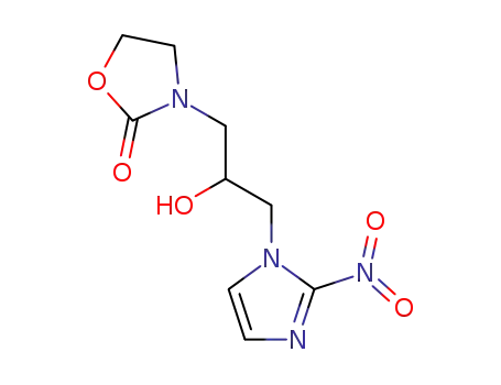 Molecular Structure of 129449-06-5 (3-(2-hydroxy-3-(2-nitro-1H-imidazol-1-yl)propyl)-2-oxazolidinone)