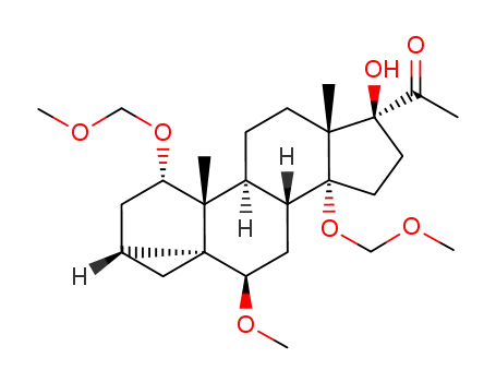 1-((1aR,3S,3aR,3bS,5aR,6S,8aR,8bR,10R,10aR)-6-Hydroxy-10-methoxy-3,8a-bis-methoxymethoxy-3a,5a-dimethyl-hexadecahydro-cyclopenta[a]cyclopropa[2,3]cyclopenta[1,2-f]naphthalen-6-yl)-ethanone