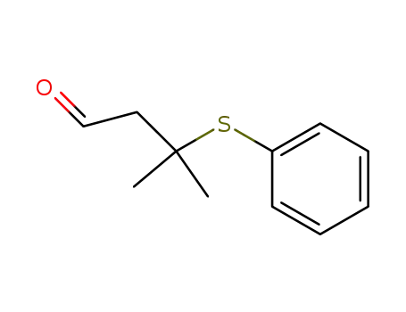 Molecular Structure of 111427-84-0 (Butanal, 3-methyl-3-(phenylthio)-)