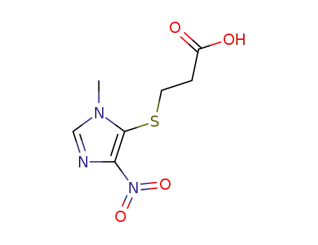 3-(3-Methyl-5-nitro-3H-imidazol-4-ylsulfanyl)-propionic acid