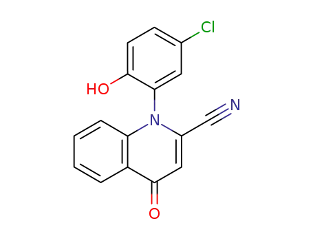 1-(5-chloro-2-hydroxyphenyl)-1,4-dihydro-4-oxo-2-quinolinecarbonitrile