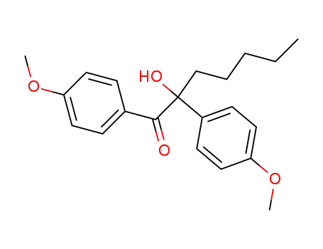 2-Hydroxy-1,2-bis-(4-methoxy-phenyl)-heptan-1-one
