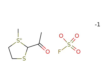 1-Methyl-2-acetyl-1,3-dithiolanium fluorosulfonate