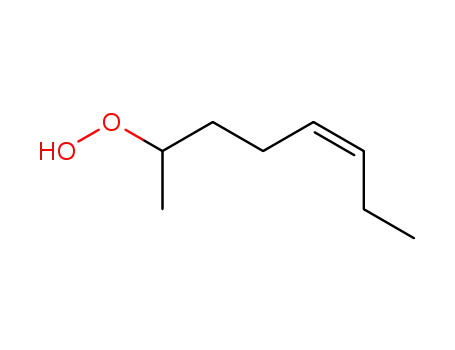 Molecular Structure of 89122-02-1 (Hydroperoxide, 1-methyl-4-heptenyl, (Z)-)