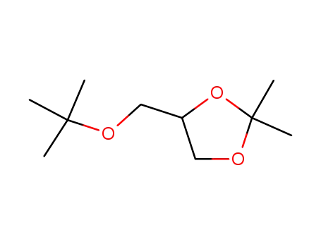 Molecular Structure of 122977-52-0 (1,3-Dioxolane, 4-[(1,1-dimethylethoxy)methyl]-2,2-dimethyl-)