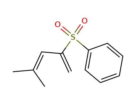 Molecular Structure of 102860-20-8 (Benzene, [(3-methyl-1-methylene-2-butenyl)sulfonyl]-)