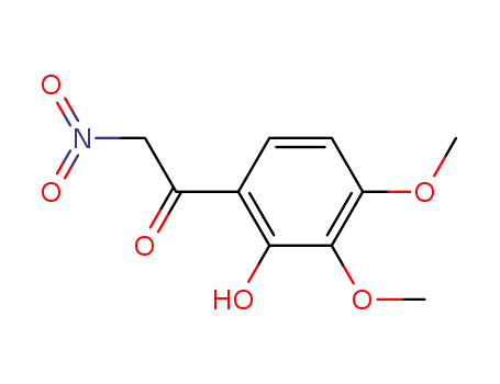 Molecular Structure of 82222-78-4 (Ethanone, 1-(2-hydroxy-3,4-dimethoxyphenyl)-2-nitro-)