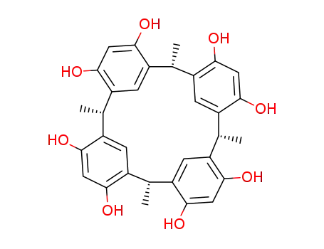 Molecular Structure of 74708-10-4 (C-METHYLCALIX[4]RESORCINARENE)