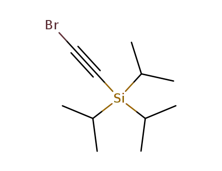 Molecular Structure of 111409-79-1 ((2-BROMOETHYNYL)TRIISOPROPYLSILANE)