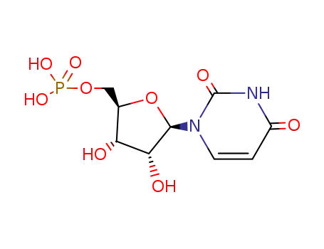 Molecular Structure of 58-97-9 (Uridine Monophosphate)