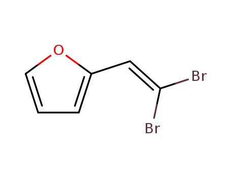 Molecular Structure of 100074-10-0 (2-(2,2-dibroMovinyl)furan)