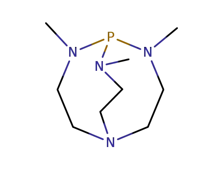 Molecular Structure of 120666-13-9 (2,8,9-TRIMETHYL-2,5,8,9-TETRAAZA-1-PHOSPHABICYCLO[3.3.3]UNDECANE)